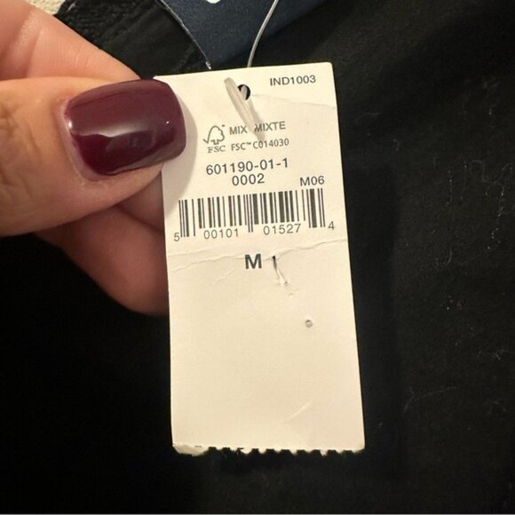 Gap Black Organic Cotton Eyelet Ruffle Mini Dress Size M NWT Romanticcore - Picture 11 of 15